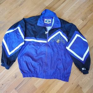 Vintage Minnesota Vikings Starter Windbreaker